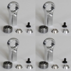 4 Chapes Alu 7075 - M8 D/G