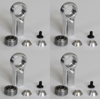 4 Chapes Alu 7075 - M8 D/G